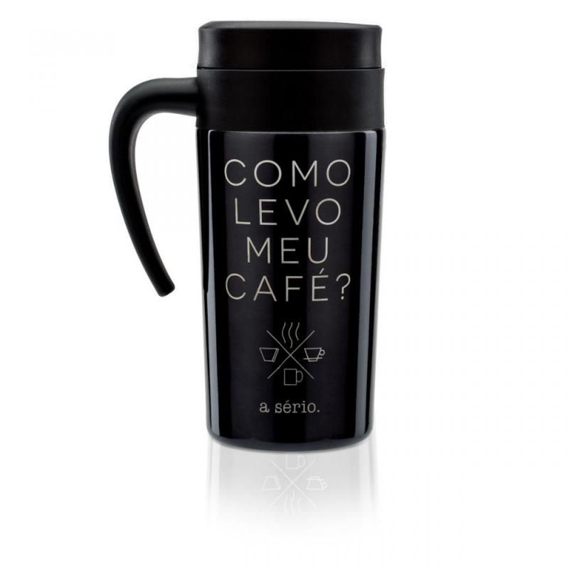 CANECA PARA VIAGEM LEVO MEU CAFE